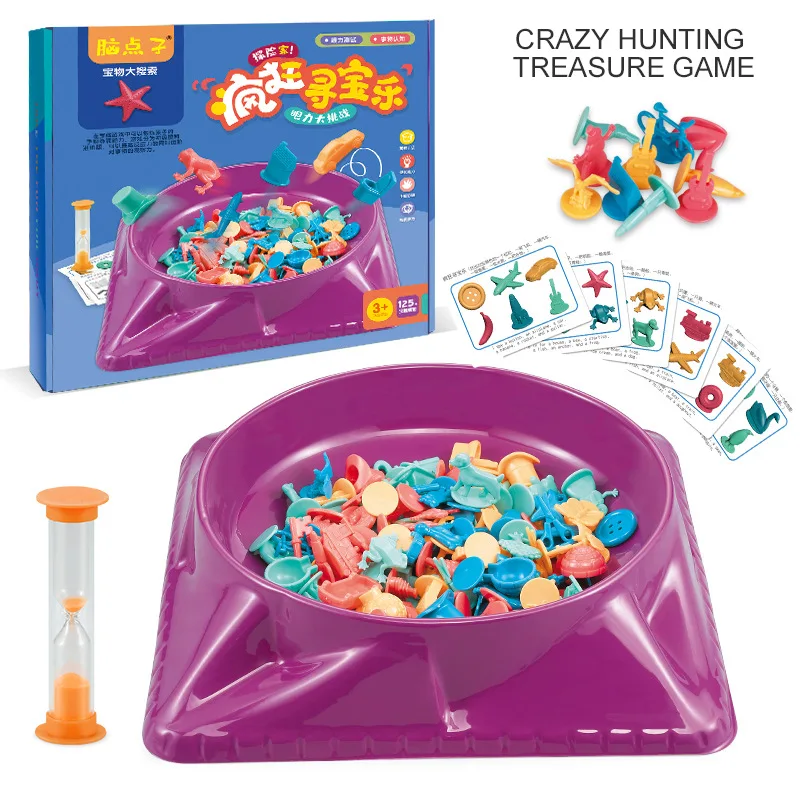 Board Game With Questions - Children Crazy Treasure Hunt Card Board