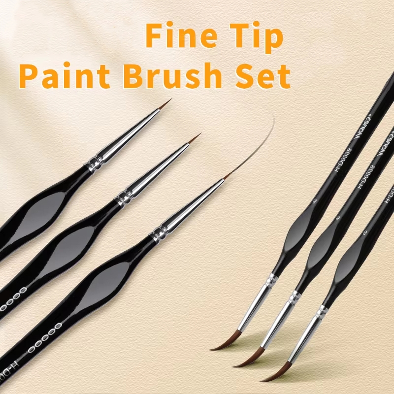 0.6cm Fine Tip Paint Brush Pre - đánh giá và giá Miniature Painting Set
