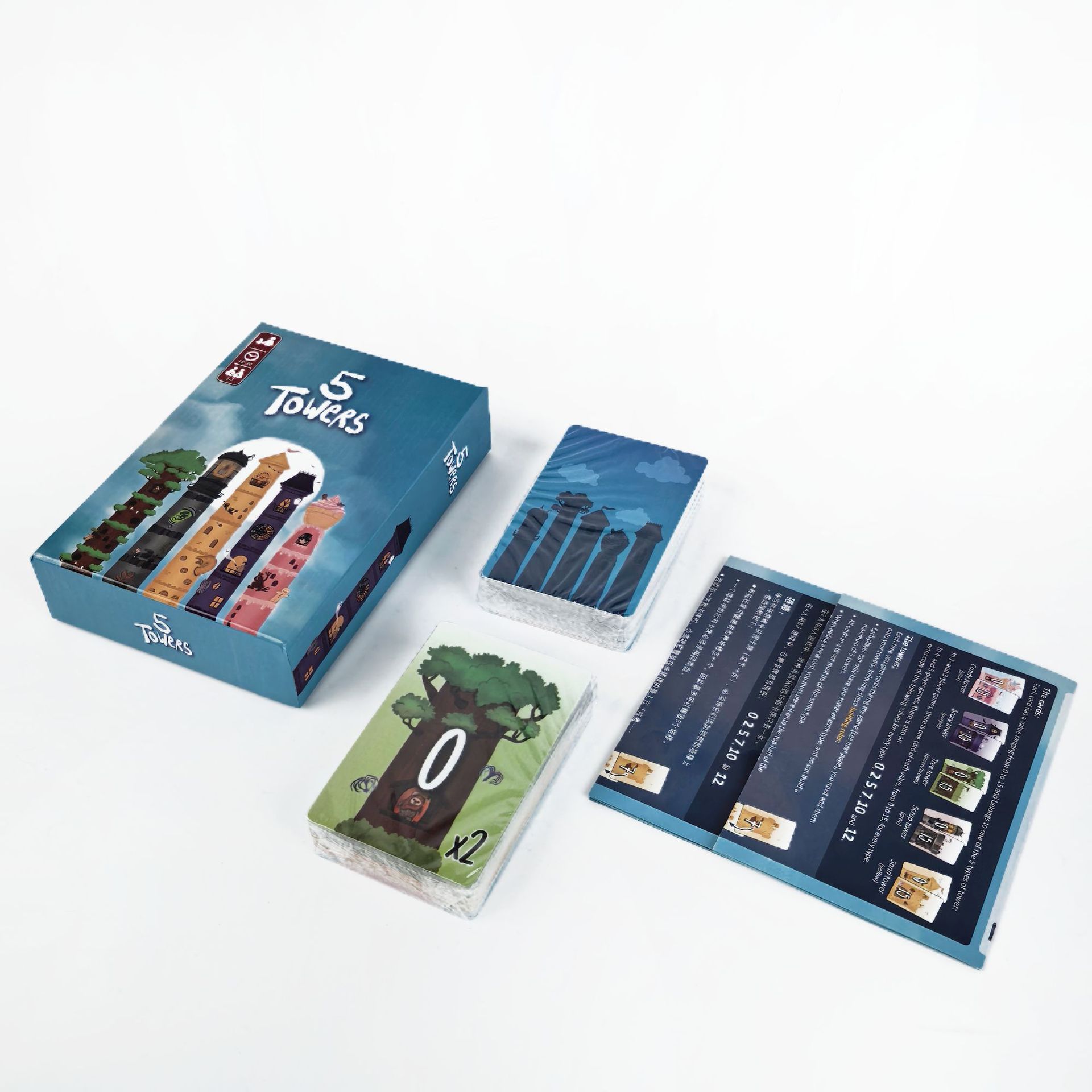 5 Towers Strategy Stacking Tow - đánh giá và giá Board Game For 5 Players