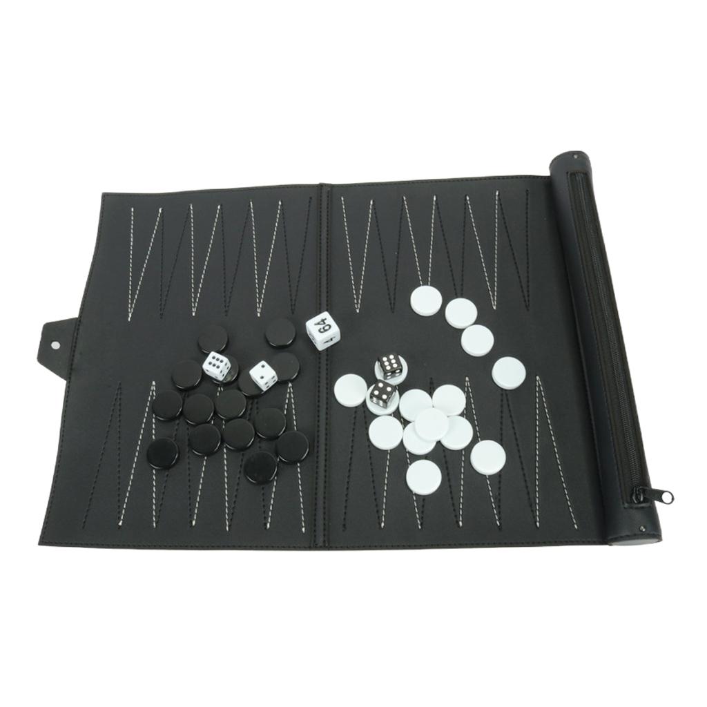 Vintage Backgammon Roll-up Lea - đánh giá và giá Board Game For 5 Players