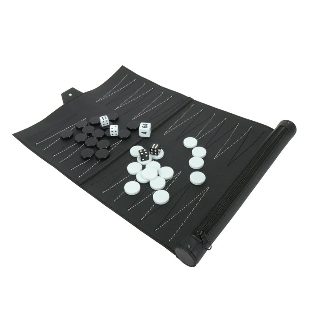 Vintage Backgammon Roll-up Lea - đánh giá và giá Board Game For 5 Players