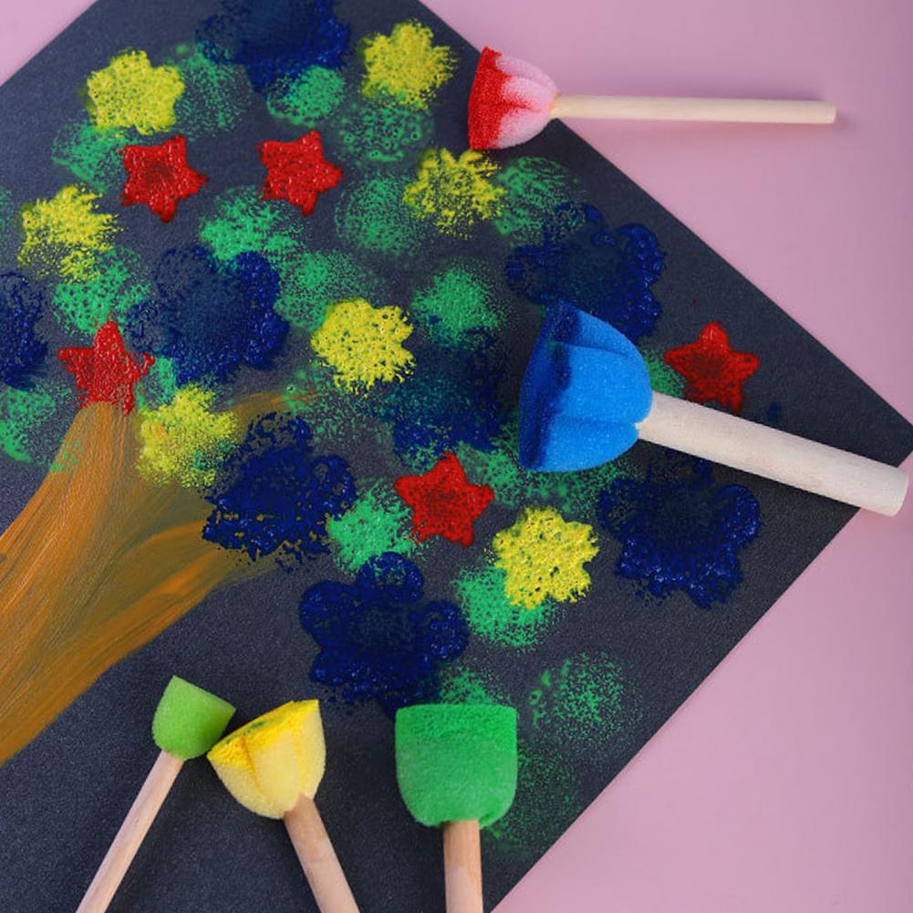 5Pcs/set Art Paint Sponge Stam - đánh giá và giá Miniature Painting Set