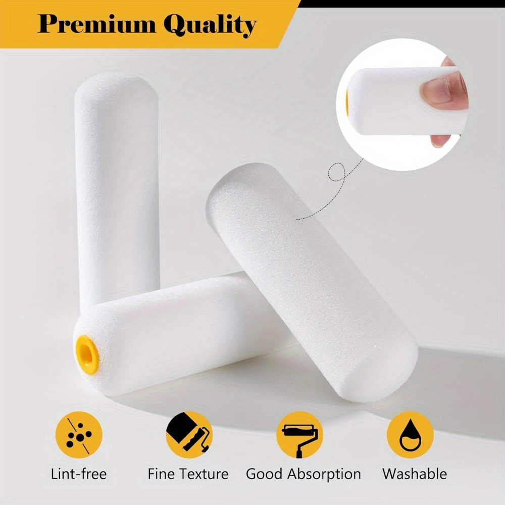 10 pcs Sponge Paint Roller Sma - đánh giá và giá Miniature Painting Set