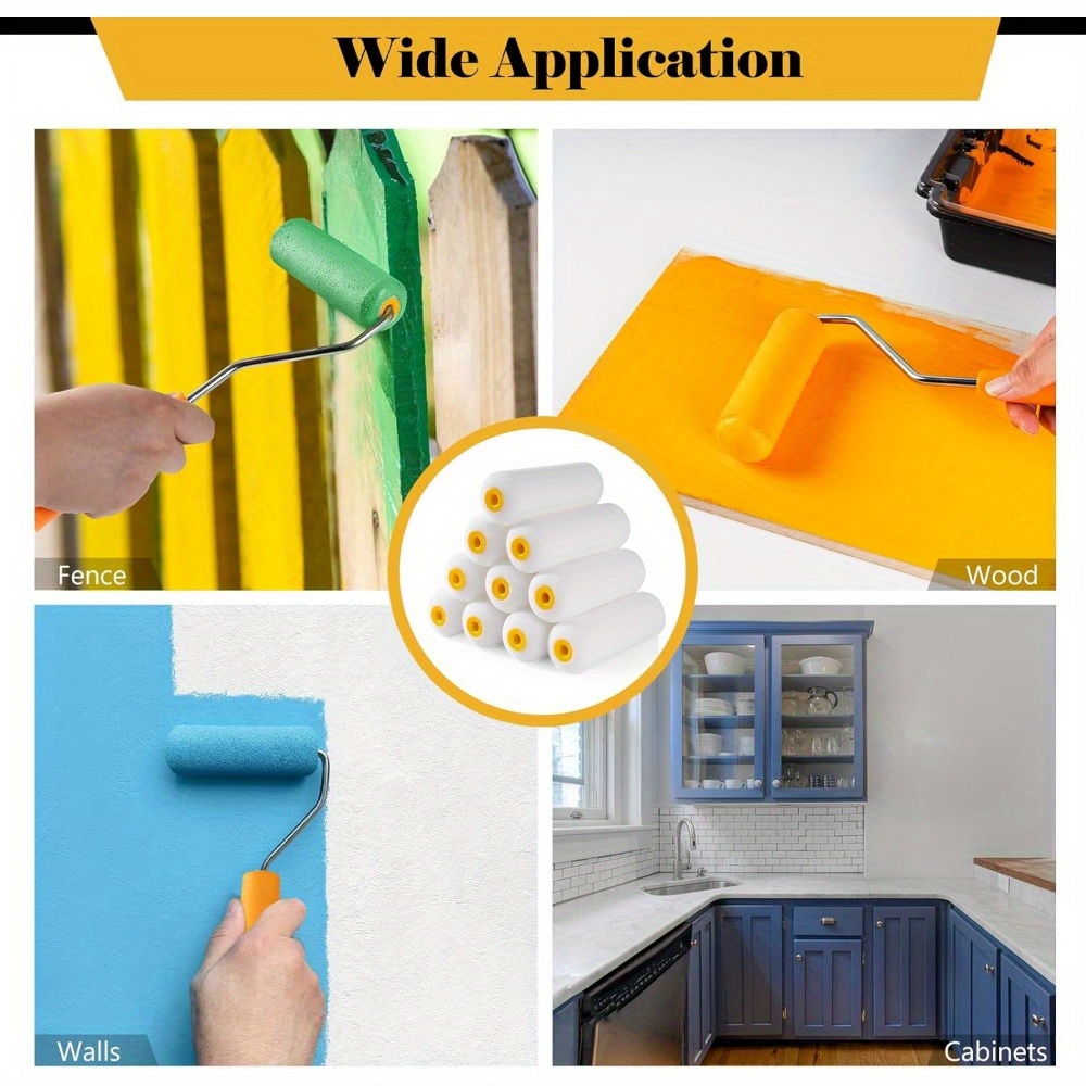 10 pcs Sponge Paint Roller Sma - đánh giá và giá Miniature Painting Set