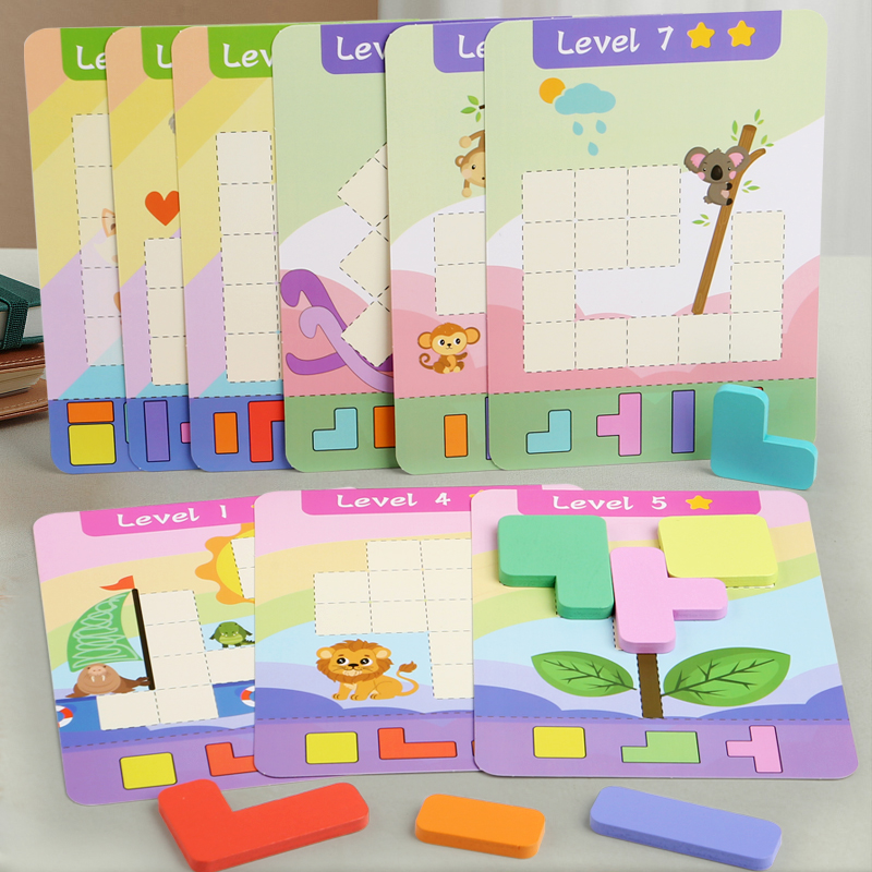 Wooden Educational Puzzle Toy, - đánh giá và giá Board Game Quiz