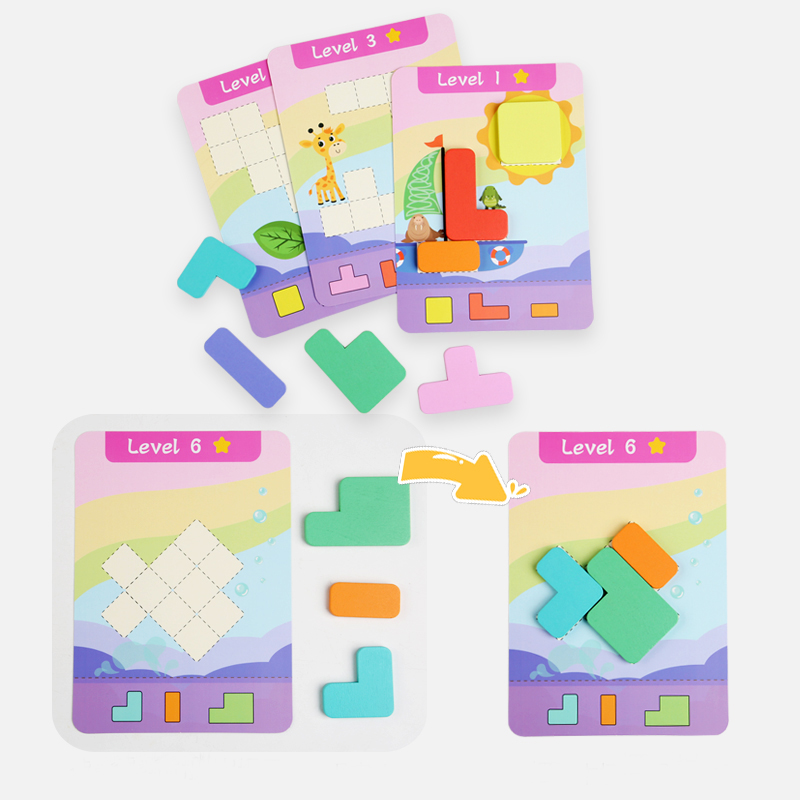 Wooden Educational Puzzle Toy, - đánh giá và giá Board Game Quiz