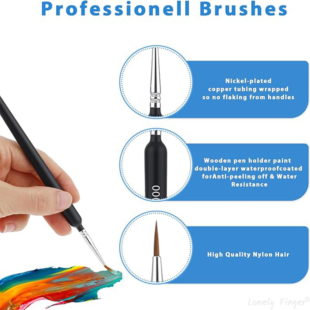5/11Pcs Paint Brushes Set, Art - đánh giá và giá Miniature Painting Set
