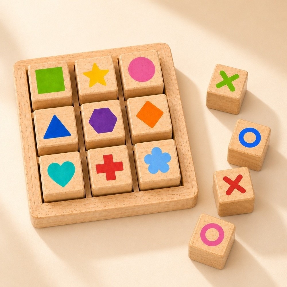 Portable Wooden Tic Tac Toe Tw - đánh giá và giá Board Game For 5 Players