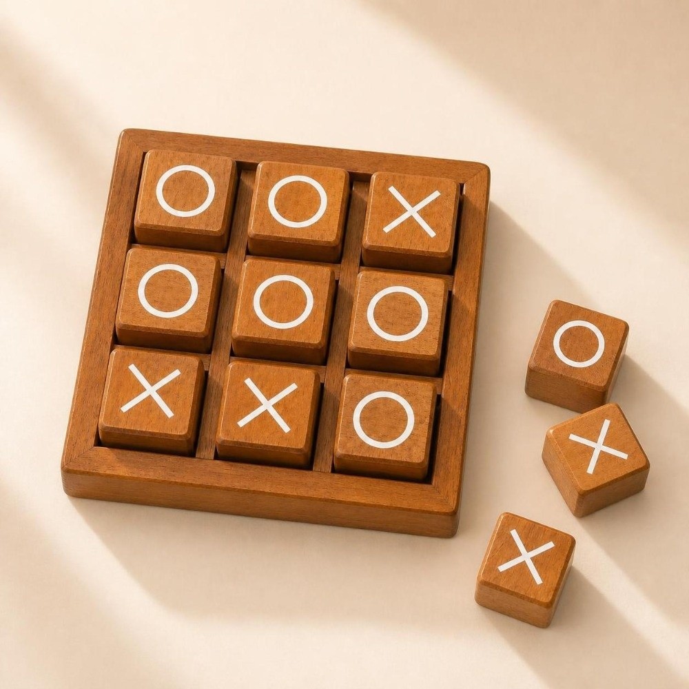 Portable Wooden Tic Tac Toe Tw - đánh giá và giá Board Game For 5 Players