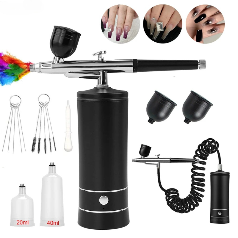 Airbrush Nail Art Painting Kit - đánh giá và giá Miniature Painting Set