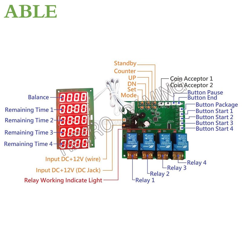 JY-215 Inbuilt Phản 4 Kênh Hẹn - đánh giá và giá Board Game Quiz